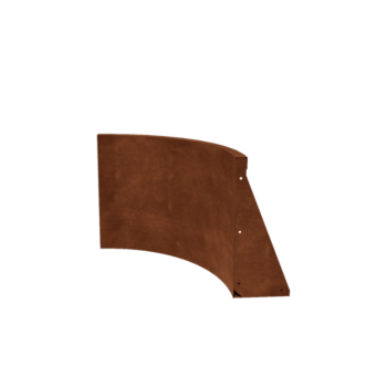 Opěrná stěna z cortenu - Vnitřní oblouk - 50 x 50 x 50 cm