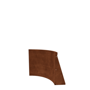 Opěrná stěna z cortenu - Vnitřní oblouk - 50 x 50 x 60 cm