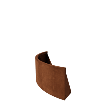 Opěrná stěna z cortenu - Vnější oblouk - 100 x 100 x 40 cm