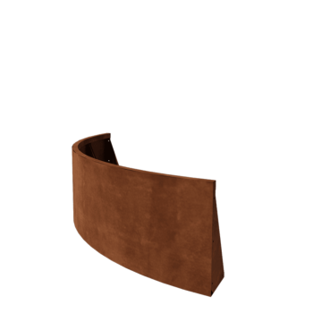 Opěrná stěna z cortenu - Vnější oblouk - 150 x 150 x 50 cm