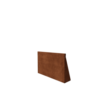 Opěrná zeď rovná z cortenová ocel 100 cm (výška 60 cm)