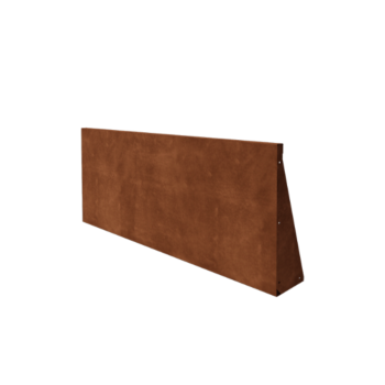 Opěrná zeď rovná z cortenová ocel 150 cm (výška 60 cm)