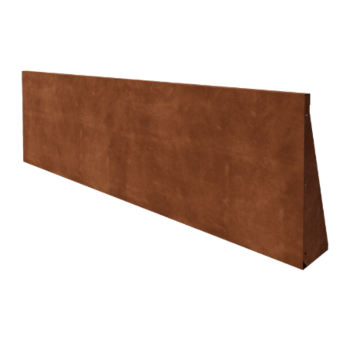 Opěrná zeď rovná z cortenová ocel 200 cm (výška 60 cm)