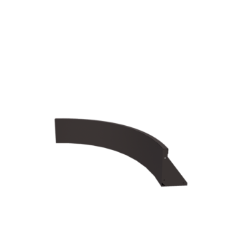 Opěrná stěna z oceli - Vnitřní oblouk - 100 x 100 x 30 cm - RAL7016 matnýný (antracitově šedá)