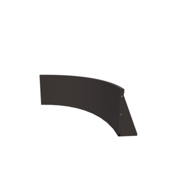 Opěrná stěna z oceli - Vnitřní oblouk - 100 x 100 x 50 cm - RAL7016 matnýný (antracitově šedá)