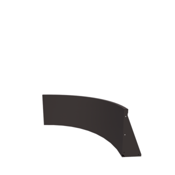 Opěrná stěna z oceli - Vnitřní oblouk - 100 x 100 x 50 cm - RAL7016 matnýný (antracitově šedá)