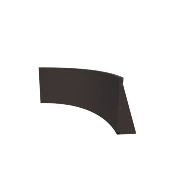 Opěrná stěna z oceli - Vnitřní oblouk - 100 x 100 x 60 cm - RAL7016 matnýný (antracitově šedá)