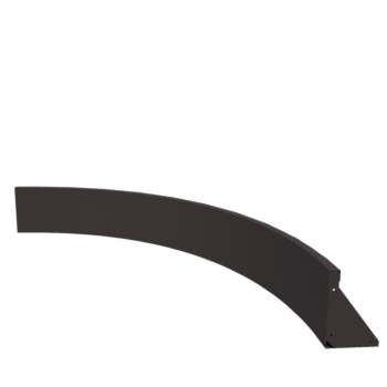Opěrná stěna z oceli - Vnitřní oblouk - 150 x 150 x 30 cm - RAL7016 matnýný (antracitově šedá)