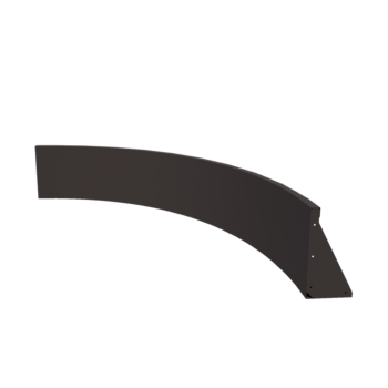 Opěrná stěna z oceli - Vnitřní oblouk - 150 x 150 x 40 cm - RAL7016 matnýný (antracitově šedá)