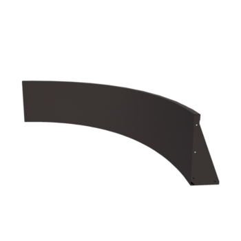 Opěrná stěna z oceli - Vnitřní oblouk - 150 x 150 x 50 cm - RAL7016 matnýný (antracitově šedá)