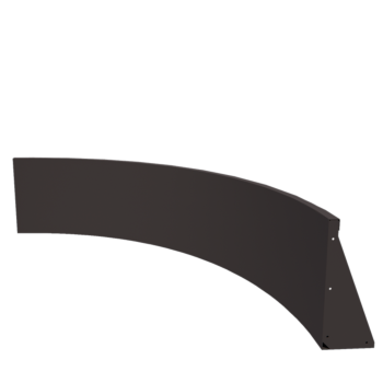 Opěrná stěna z oceli - Vnitřní oblouk - 150 x 150 x 50 cm - jiná barva RAL