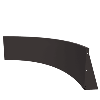 Opěrná stěna z oceli - Vnitřní oblouk - 150 x 150 x 60 cm - jiná barva RAL