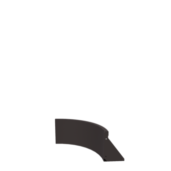 Opěrná stěna z oceli - Vnitřní oblouk - 50 x 50 x 30 cm - jiná barva RAL