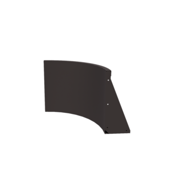 Opěrná stěna z oceli - Vnitřní oblouk - 50 x 50 x 50 cm - RAL7016 matnýný (antracitově šedá)