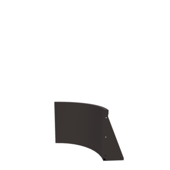 Opěrná stěna z oceli - Vnější oblouk - 50 x 50 x 50 cm - RAL7016 matnýný (antracitově šedá)