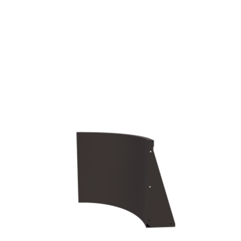 Opěrná stěna z oceli - Vnitřní oblouk - 50 x 50 x 60 cm - jiná barva RAL