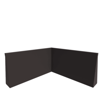 Opěrná stěna z oceli - Vnitřní roh - 100 x 100 x 60 cm - jiná barva RAL