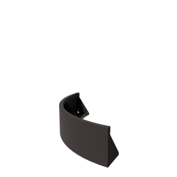 Opěrná stěna z oceli - Vnější oblouk - 100 x 100 x 30 cm - RAL7016 matnýný (antracitově šedá)