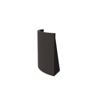 Opěrná stěna z oceli - Vnější oblouk - 50 x 50 x 60 cm - RAL7016 matnýný (antracitově šedá)