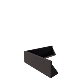 Opěrná stěna z oceli - Vnější roh - 100 x 100 x 30 cm - jiná barva RAL