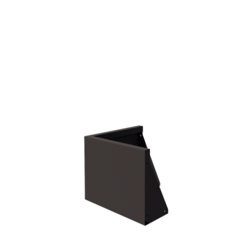 Opěrná stěna z oceli - Vnější roh - 50 x 50 x 40 cm - jiná barva RAL