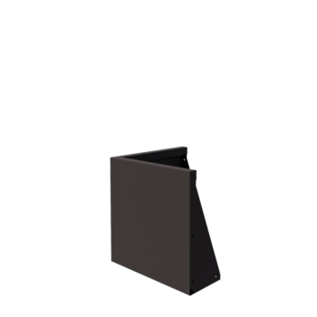 Opěrná stěna z oceli - Vnější roh - 50 x 50 x 50 cm - RAL7016 matnýný (antracitově šedá)