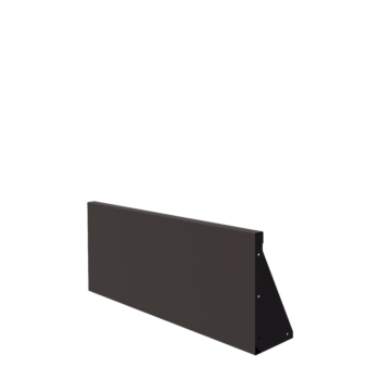 Opěrná stěna z oceli - Rovný - 100 x 40 cm - jiná barva RAL