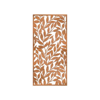 Nástěnná dekorace z cortenu - Listy Small - 60 x 28,8 cm