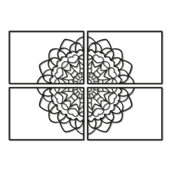 Kovová nástěnná dekorace Mandala *OP=OP