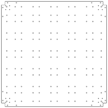 Pozinkovaná ocelová základová deska - 120 x 120 cm
