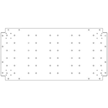 Pozinkovaná ocelová základová deska - 50 x 100 cm