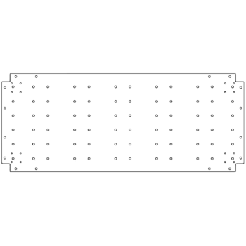 Pozinkovaná ocelová základová deska - 50 x 120 cm