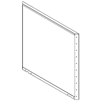 Ocelový květináč - Panel - 100 x 100 cm - RAL7016 matný (antracitově šedá)