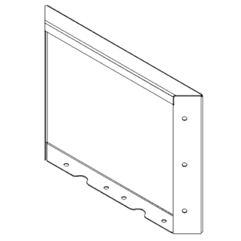 Ocelový květináč - Panel - 30 x 40 cm - RAL7016 matný (antracitově šedá)