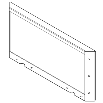 Ocelový květináč - Panel - 30 x 60 cm - RAL7016 matný (antracitově šedá)