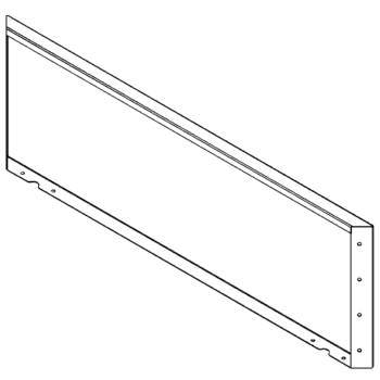 Ocelový květináč - Panel - 40 x 120 cm - RAL7016 matný (antracitově šedá)