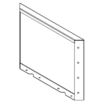 Ocelový květináč - Panel - 40 x 50 cm - RAL9010 matný (bílý)