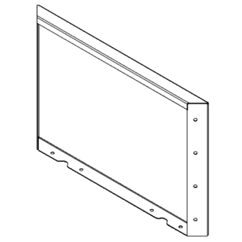 Ocelový květináč - Panel - 40 x 60 cm - RAL9010 matný (bílý)