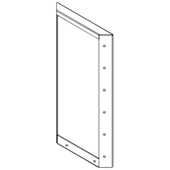 Ocelový květináč - Panel - 60 x 30 cm - RAL7016 matný (antracitově šedá)
