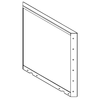 Ocelový květináč - Panel - 60 x 60 cm - RAL7016 matný (antracitově šedá)