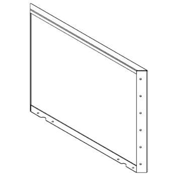 Ocelový květináč - Panel - 60 x 80 cm - RAL7016 matný (antracitově šedá)