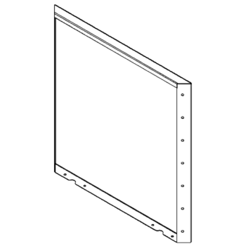 Ocelový květináč - Panel - 70 x 70 cm - RAL7016 matný (antracitově šedá)