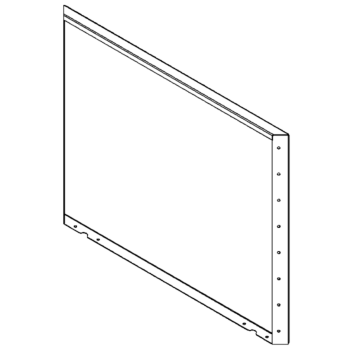 Ocelový květináč - Panel - 80 x 100 cm - RAL7016 matný (antracitově šedá)
