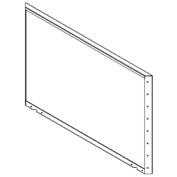 Ocelový květináč - Panel - 80 x 120 cm - RAL7016 matný (antracitově šedá)