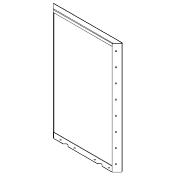 Ocelový květináč - Panel - 80 x 50 cm - RAL7016 matný (antracitově šedá)