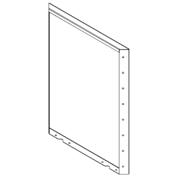 Ocelový květináč - Panel - 80 x 60 cm - RAL7016 matný (antracitově šedá)
