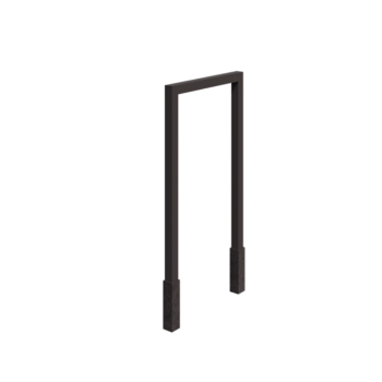 Pergola z oceli - Rovný - 150 x 230 cm - RAL7016 matný (antracitově šedá) - S Betonový patek