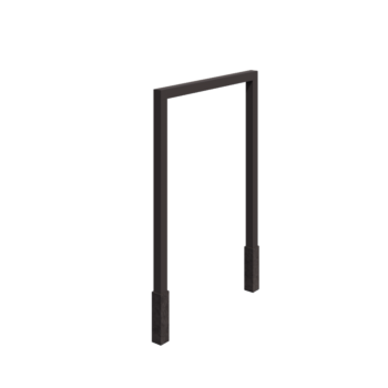 Pergola z oceli - Rovný - 200 x 230 cm - RAL7016 matný (antracitově šedá) - S Betonový patek