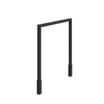 Pergola z oceli - Rovný - 250 x 230 cm - RAL7016 matný (antracitově šedá) - S Betonový patek