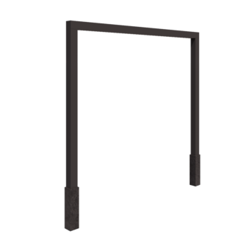 Pergola z oceli - Rovný - 300 x 230 cm - jiná barva RAL - S Betonový patek